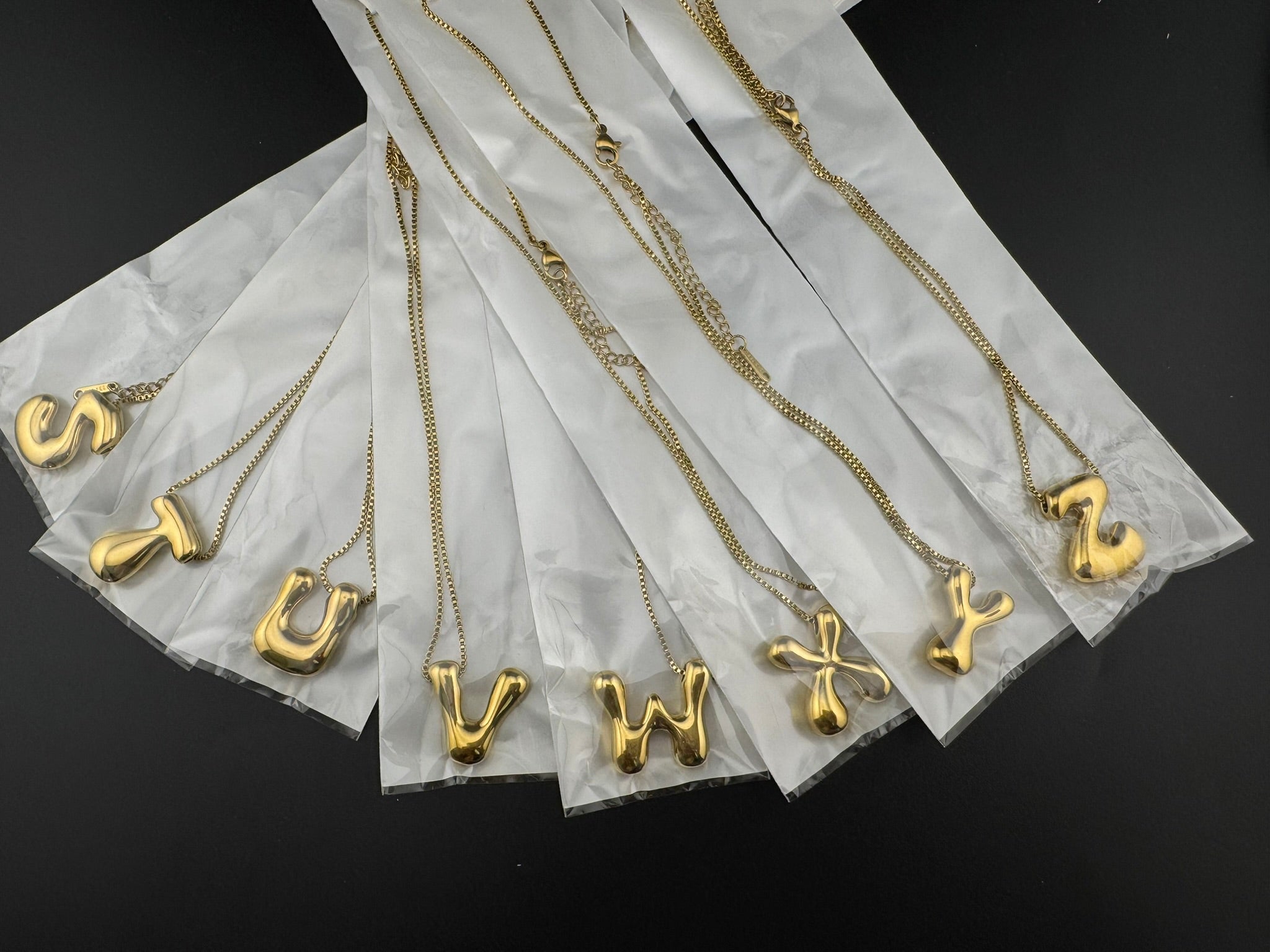 Anti-Tarnish Water resistant 18K Gold color plated necklace/Alphabet Capital letter necklace/Everyday jewelry/Light weight everyday jewelry