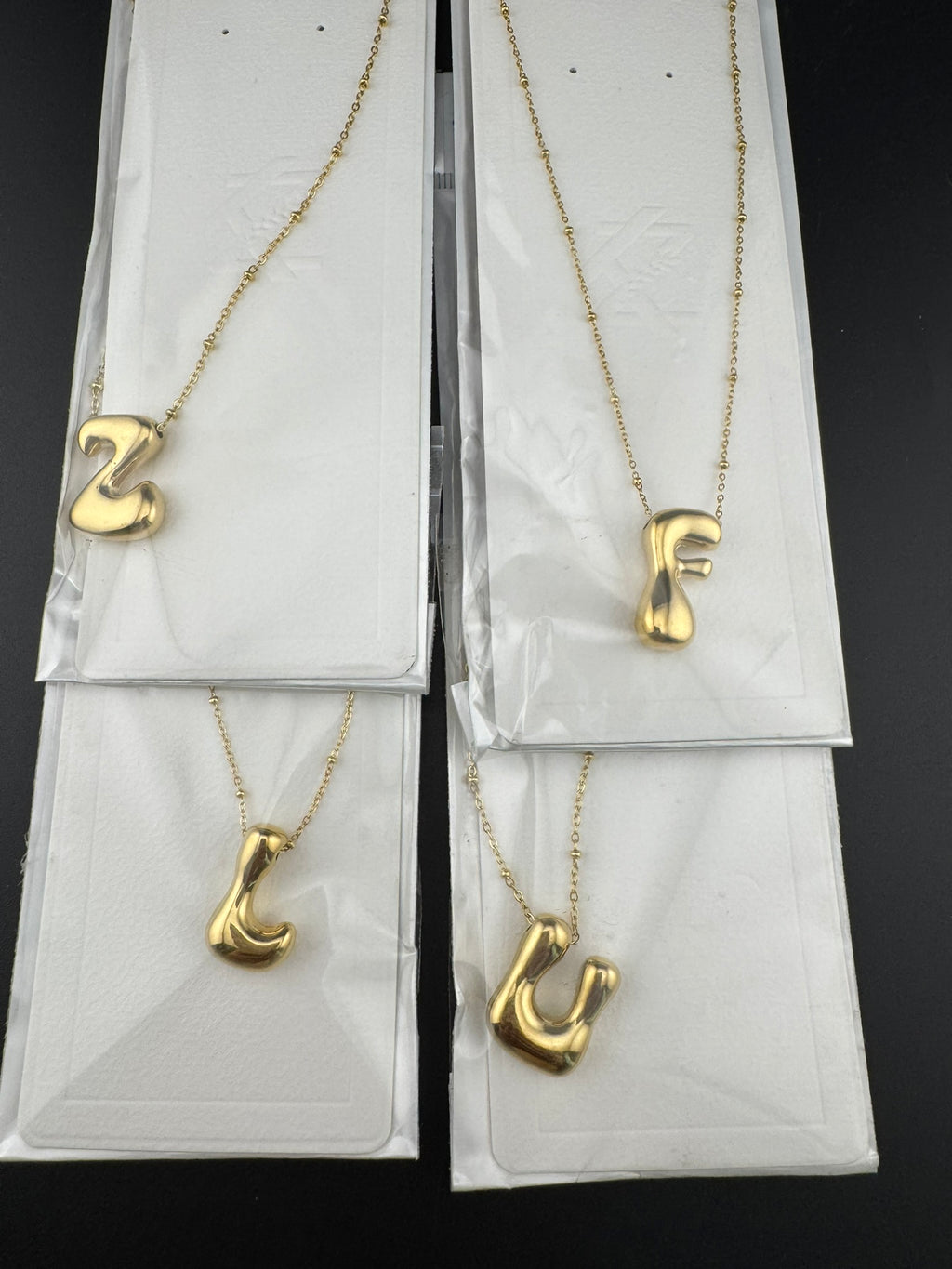 Anti-Tarnish Water resistant 18K Gold color plated necklace/Alphabet Capital letter necklace/Everyday jewelry/Light weight everyday jewelry