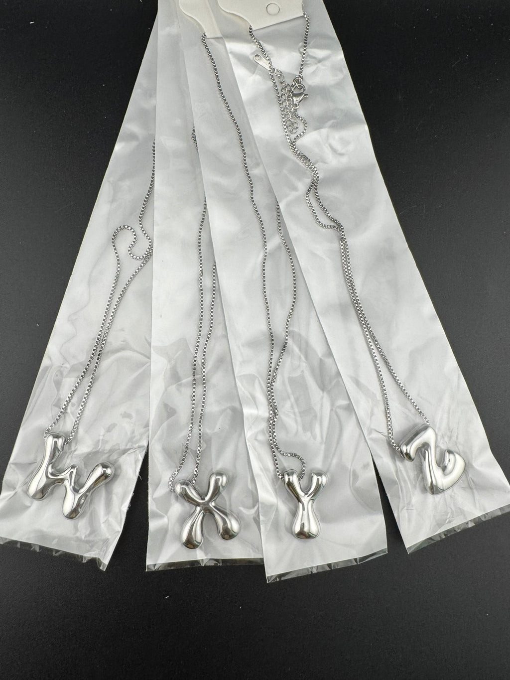 Anti-Tarnish Water resistant Silver color plated necklace/Alphabet Capital letter necklace/Everyday jewelry/Light weight everyday jewelry