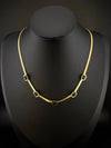 Anti-Tarnish Water resistant 18K Gold color plated necklace/Simple Office wear necklace/Everyday jewelry/Light weight everyday jewelry