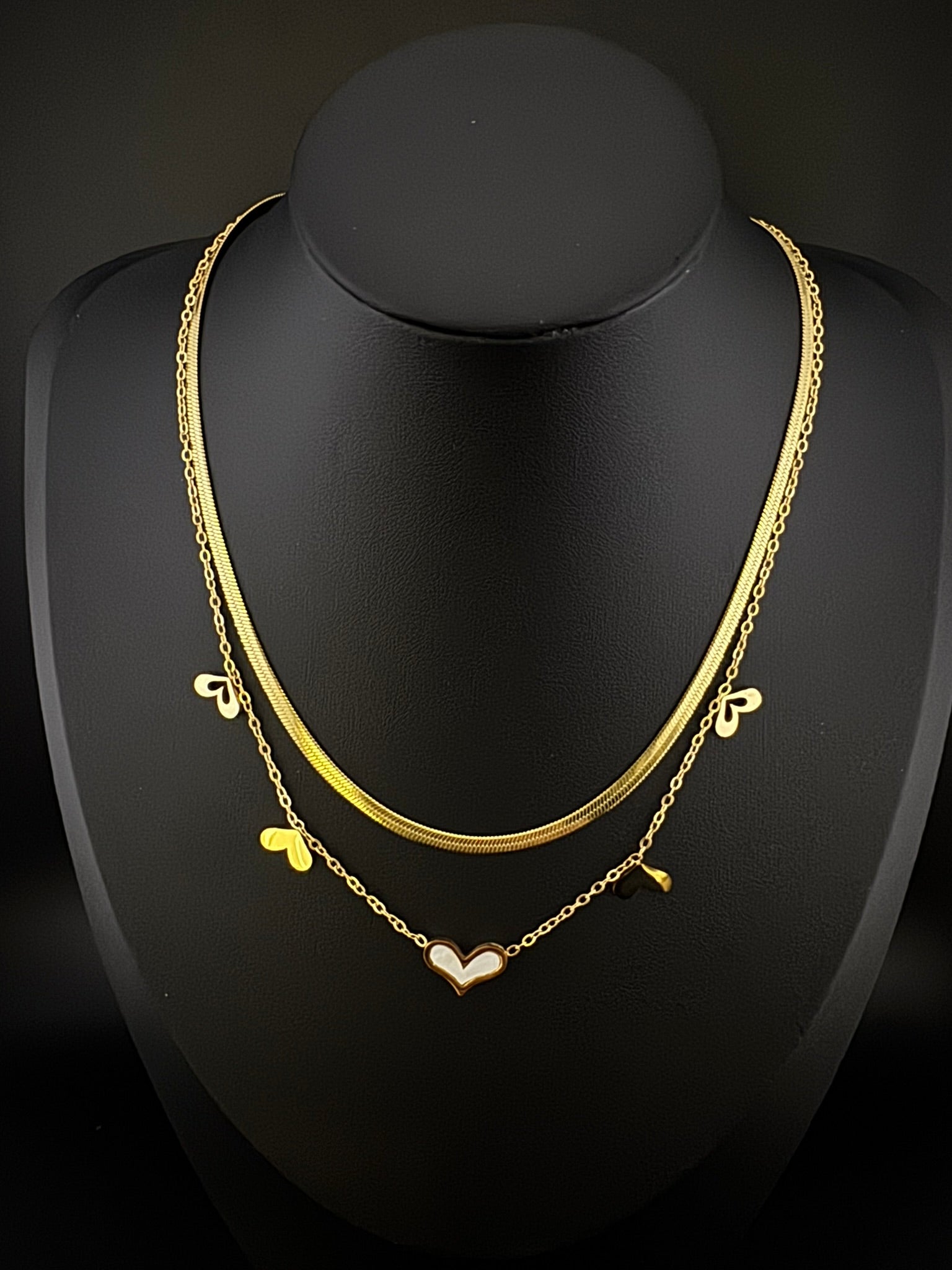 Anti-Tarnish Water resistant 18K Gold color plated necklace/Simple Office wear necklace/Everyday jewelry/Light weight everyday jewelry