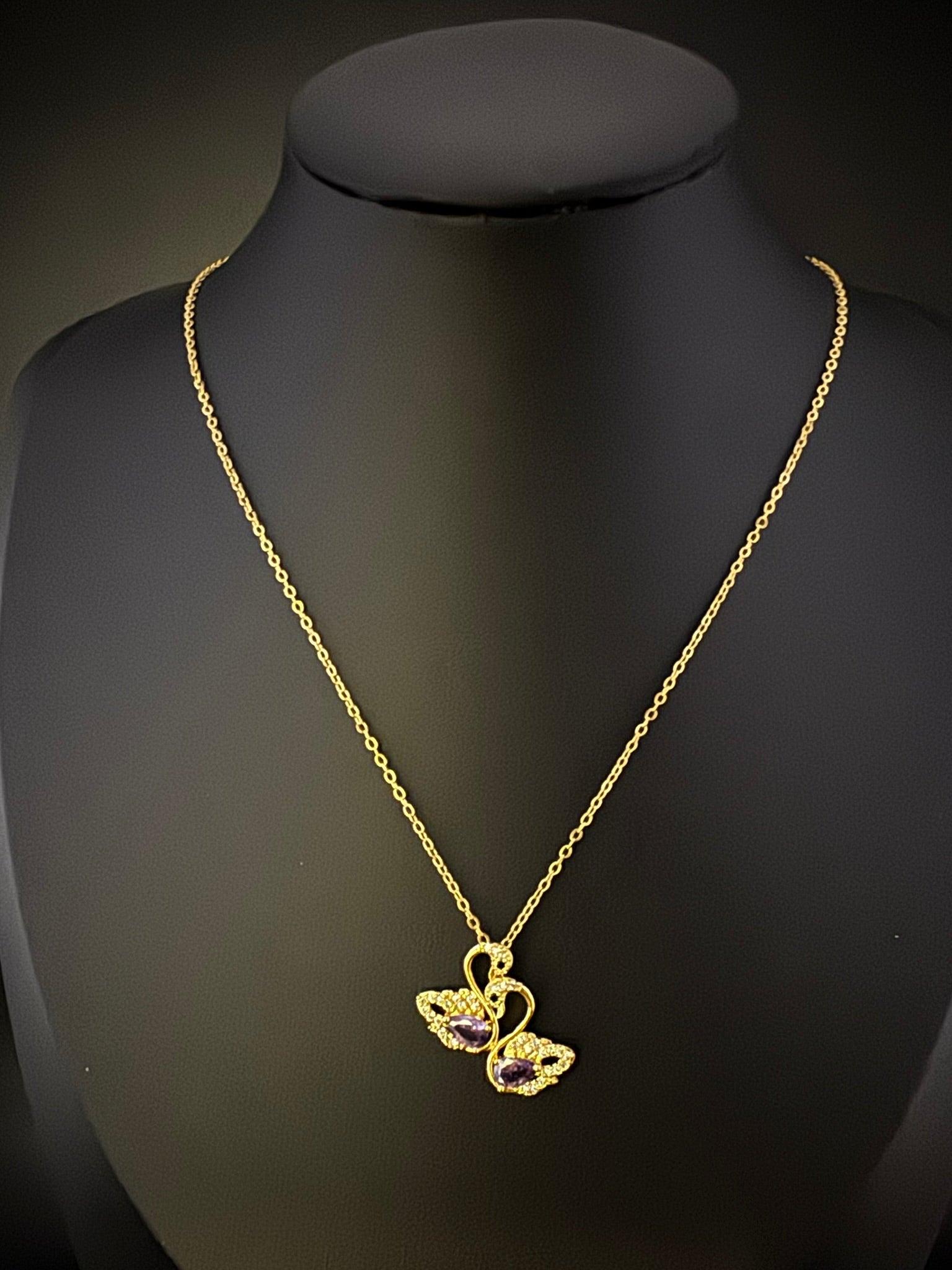 Anti-Tarnish Water resistant 18K Gold color plated necklace/Kids jewelry/Simple Office wear necklace/Everyday jewelry/Light weight jewelry