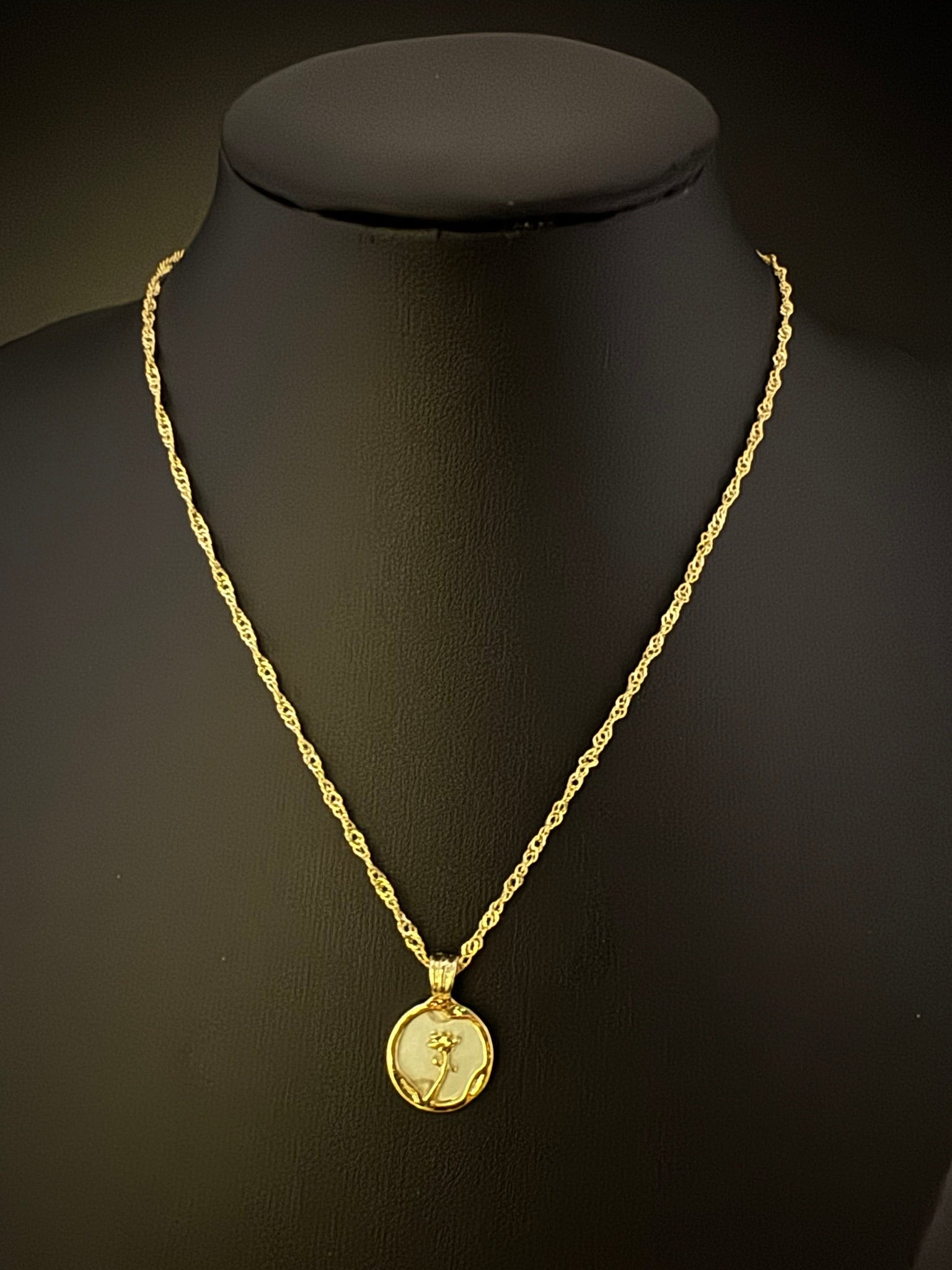 Anti-Tarnish Water resistant 18K Gold color plated necklace/Kids jewelry/Simple Office wear necklace/Everyday jewelry/Light weight jewelry