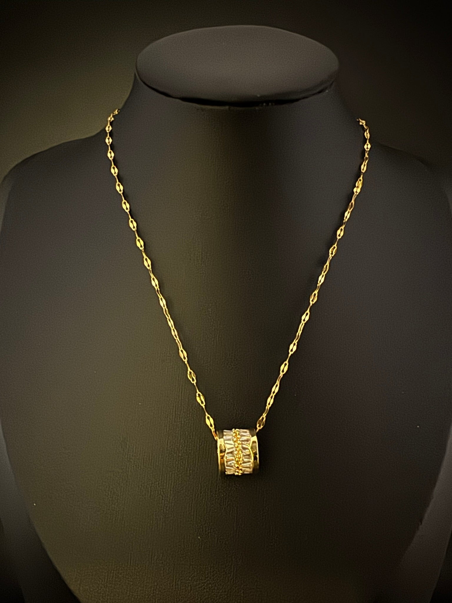 Anti-Tarnish Water resistant 18K Gold color plated necklace/Kids jewelry/Simple Office wear necklace/Everyday jewelry/Light weight jewelry