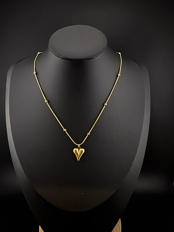 Anti-Tarnish Water resistant 18K Gold color plated necklace /everyday jewelry/Simple Office wear necklace/gold jewelry/Light weight jewelry