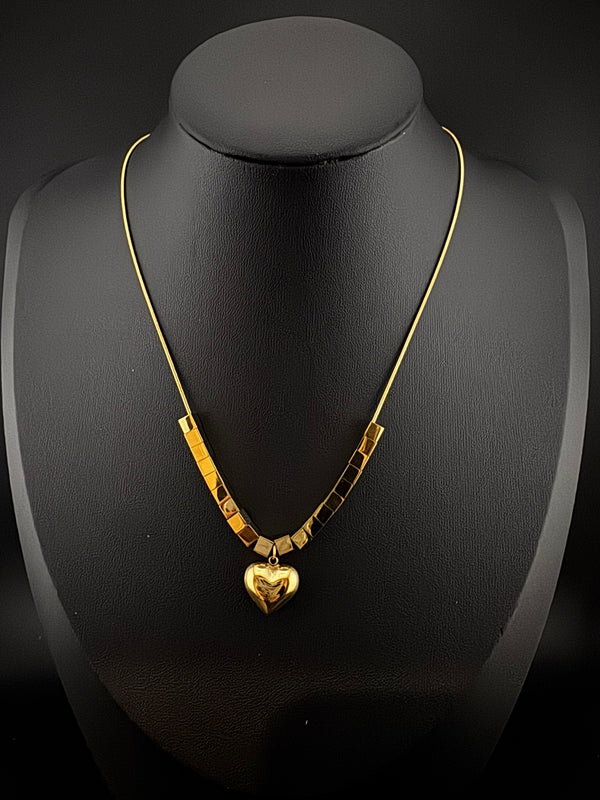 Anti-Tarnish Water resistant 18K Gold color plated necklace /everyday jewelry/Simple Office wear necklace/gold jewelry/Light weight jewelry