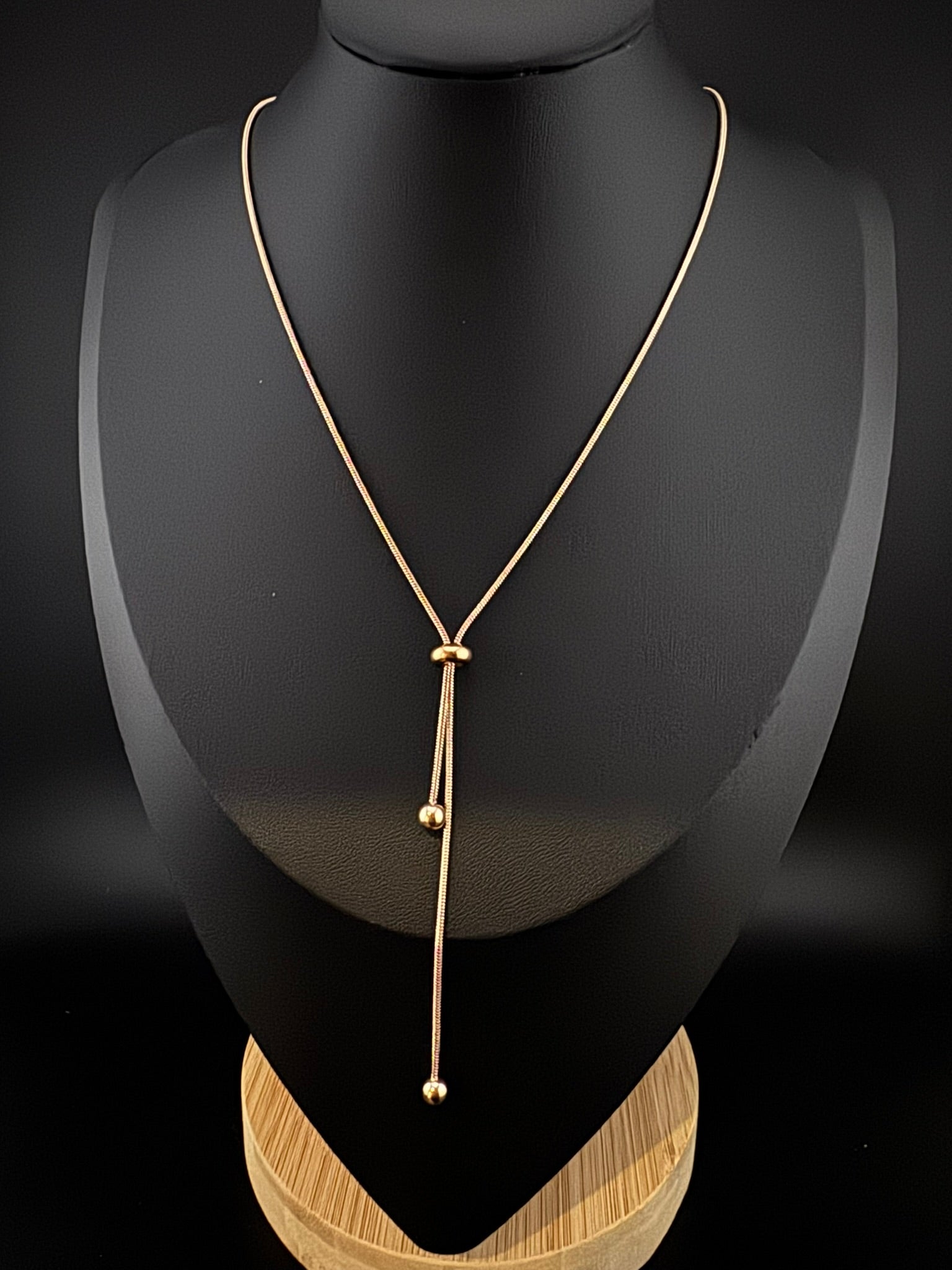 Anti-Tarnish Water resistant 18K Gold color plated necklace/everyday jewelry/Simple Office wear necklace/gold jewelry/Light weight jewelry