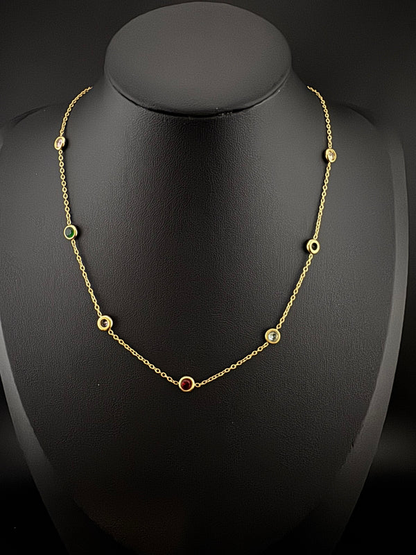 Anti-Tarnish Water resistant 18K Gold color plated necklace/everyday jewelry/Simple Office wear necklace/gold jewelry/Light weight jewelry
