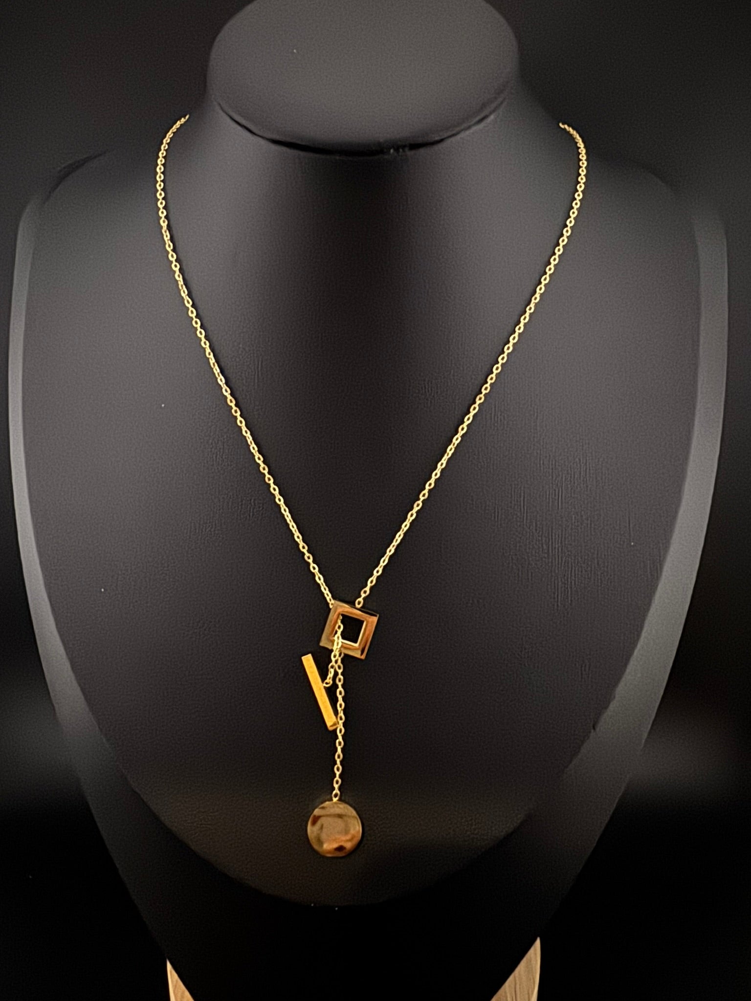 Anti-Tarnish Water resistant 18K Gold color plated necklace/everyday jewelry/Simple Office wear necklace/gold jewelry/Light weight jewelry