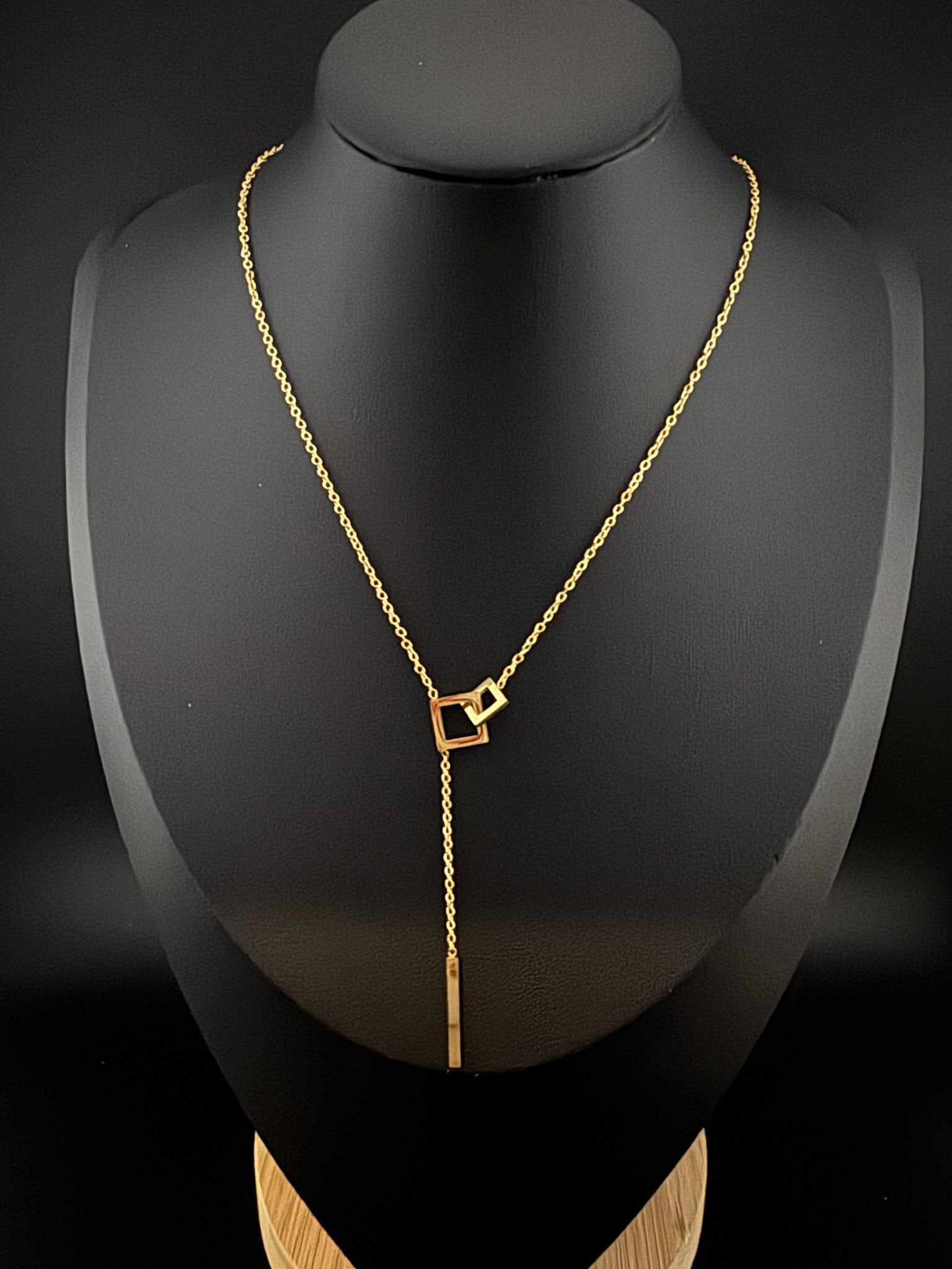 Anti-Tarnish Water resistant 18K Gold color plated necklace/everyday jewelry/Simple Office wear necklace/gold jewelry/Light weight jewelry