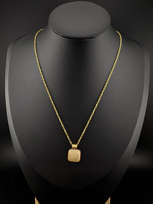 Anti-Tarnish Water resistant 18K Gold color plated necklace/everyday jewelry/Simple Office wear necklace/gold jewelry/Light weight jewelry