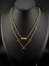 Anti-Tarnish Water resistant 18K Gold color plated necklace/everyday jewelry/Simple Office wear necklace/gold jewelry/Light weight jewelry