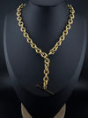 Anti-Tarnish Water resistant 18K Gold color plated thick necklace/Partywear jewelry/Office wear necklace/gold jewelry/Light weight jewelry