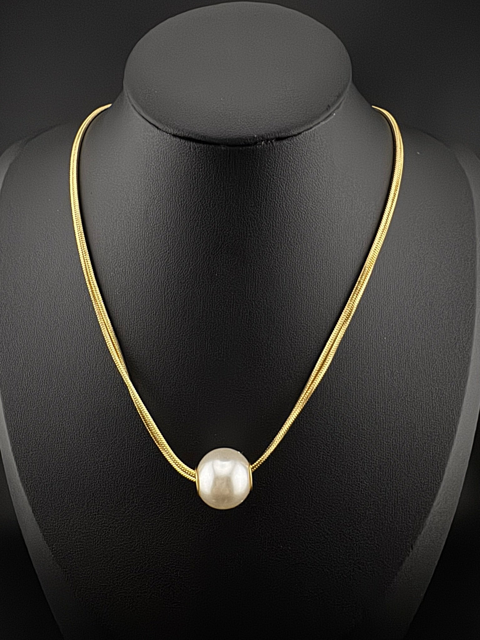 Anti-Tarnish Water resistant 18K Gold color plated thick necklace/Partywear jewelry/Office wear necklace/gold jewelry/Light weight jewelry