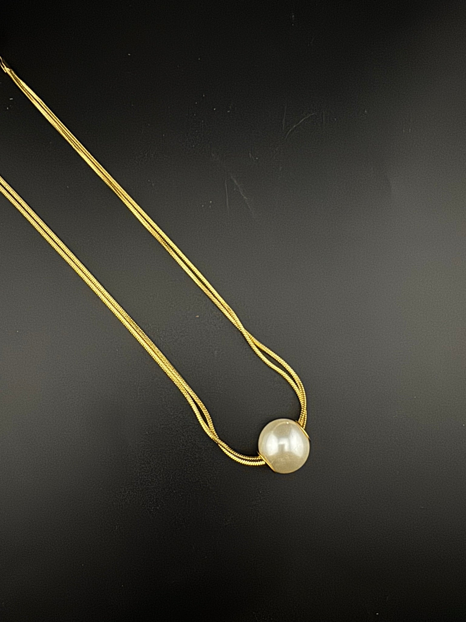 Anti-Tarnish Water resistant 18K Gold color plated thick necklace/Partywear jewelry/Office wear necklace/gold jewelry/Light weight jewelry