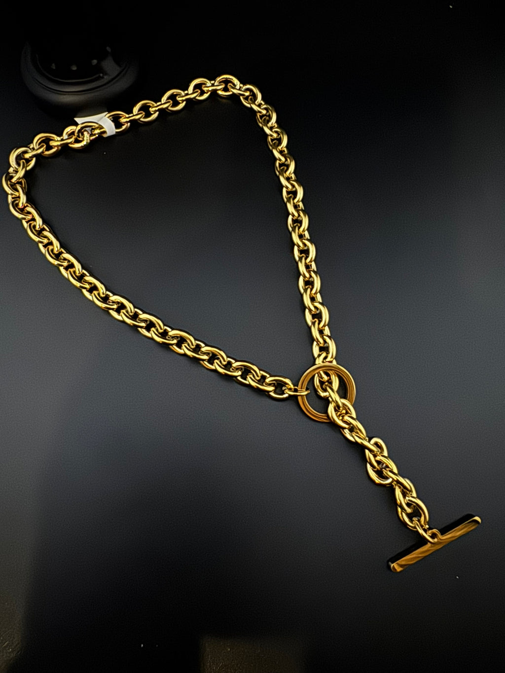 Anti-Tarnish Water resistant 18K Gold color plated thick necklace/Partywear jewelry/Office wear necklace/gold jewelry/Light weight jewelry