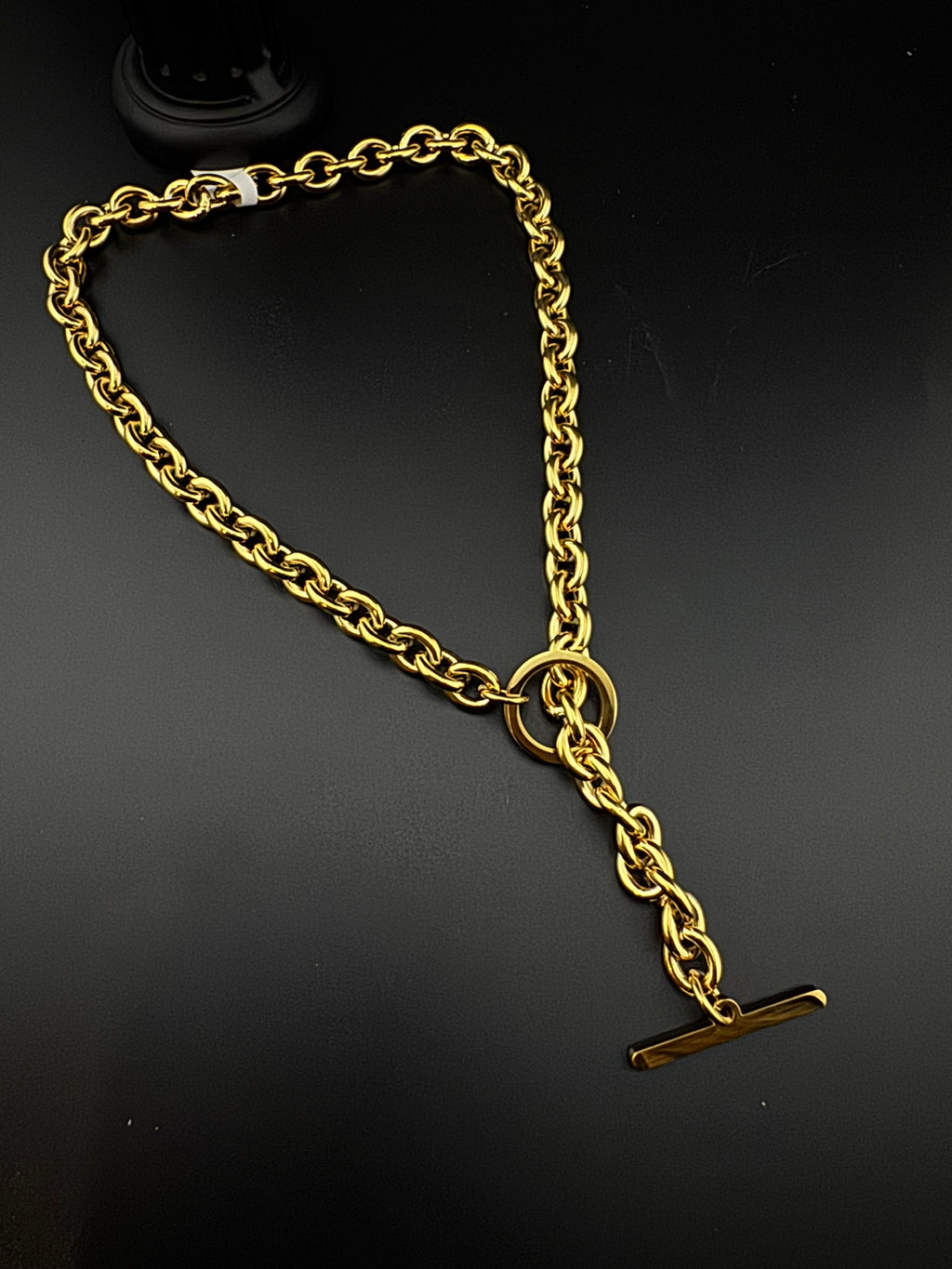 Anti-Tarnish Water resistant 18K Gold color plated thick necklace/Partywear jewelry/Office wear necklace/gold jewelry/Light weight jewelry