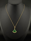 Anti-Tarnish Water resistant 18K Gold color plated Brand Inspired necklace with MOP