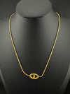 Anti-Tarnish Water resistant 18K Gold color plated Brand Inspired necklace