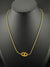 Anti-Tarnish Water resistant 18K Gold color plated Brand Inspired necklace