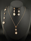 Anti-Tarnish Water resistant 18K Gold color plated Brand Inspired necklace with earring and Bracelet