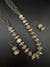Premium Quality fusion Long Necklace with Enamel, natural and Onyx Beads with dangle earrings/Contemporary long Necklace set/Party/everyday