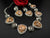 Premium Unique Swarovski Inspired Crystals and CZ champagne Necklace with Stud earrings/Indian jewelry/Collar Necklace/Bridal/Victorian set