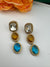 Premium High Quality Gold Polish Uncut Kundan, CZ details with crystal stone long earrings/Chandelier earrings/Drop Earrings/Indian jewelry