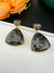 High Quality Premium Moissanite Doublet Marble stone and CZ is designer inspired Drop earrings/Unique earrings/statement Drop/Indian Jewelry