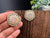 Pink Stud Monalisa Stone, kundan and Pearls stud earrings