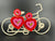 Beaded Pink and Red Heart quirky earring/Handmade earring/Statement Earring/Boho Earring/Beaded earring/Ethnic Earring/Valentines Love