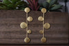Matt Gold Long earrings in unique drop design