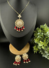 Tyaani Inspired Premium quality moissanite Kundan, CZ pendant set with chain/Indian jewelry/silver foil back/Premium Kundan/Bridesmaids gift