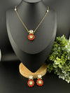 Premium Uncut moissanite Kundan, Semi-precious stones, CZ pendant stud set/Indian jewelry/silver foil back/Premium Kundan/Bridesmaids gift