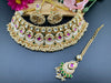 Premium Quality Polki Kundan Minakari Rajwadi polish Necklace Bridal set/RubyNecklace/Wedding Jewelry/Indian Jewelry/Rajwadi choker set