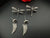 COMBO of 2 oxidized earrings, Fly and abstract earrings