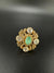 Premium Quality Statement Ring with Kundan, Natural stone, CZ/Adjustable Finger Ring/Indian Jewelry/Bollywood Jewelry/Indian Wedding jewelry