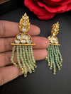 Premium High Quality Tyaani Kundan with Onyx beads is Tyaani inspired designer earring/Chandelier earring/Lightweight Earring/Bridal wear