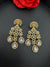 Long Cubic Zirconia Chandbali earring with stone/Gold earring/CZ earring/Statement Indian Earring/Bridal Earring/American Diamond chandelier
