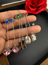 Premium Swarovski Crystal and Cubic Zirconia everyday earring is a designer Piece/Indian Dangle earring/Everyday Jewelry/Swarovski Inspired
