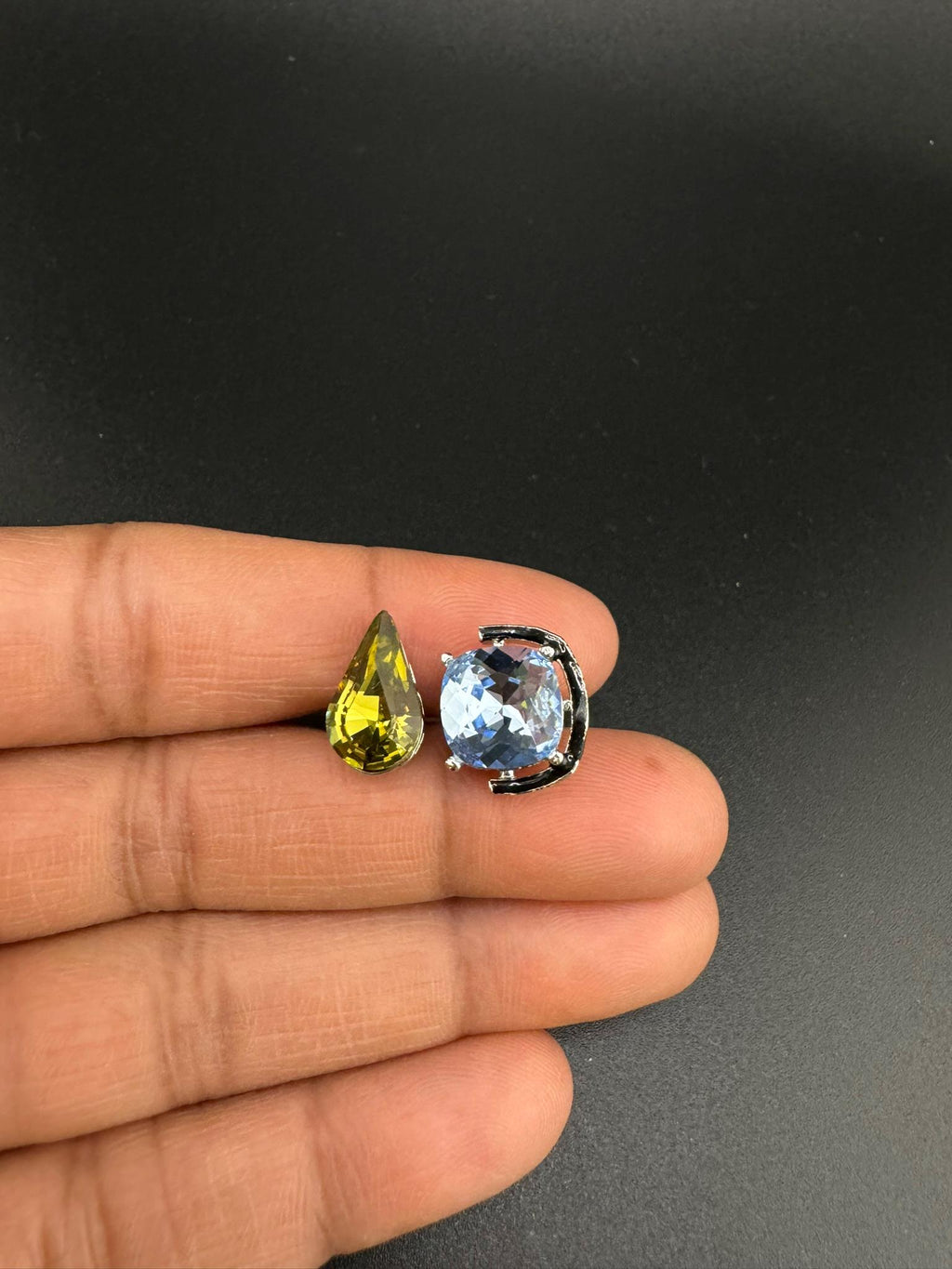 Premium Quality with Crystal and Enamel is Swarovski inspired/Adjustable Finger Ring/Indian Jewelry/Bollywood Jewelry/Indian Wedding jewelry