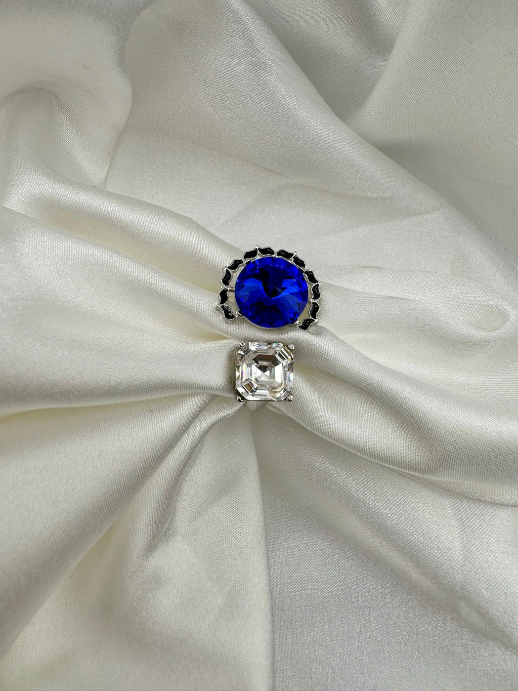 Premium Quality with Crystal and Enamel is Swarovski inspired/Adjustable Finger Ring/Indian Jewelry/Bollywood Jewelry/Indian Wedding jewelry