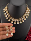 Premium Quality Moissanite Uncut Kundan & CZ is Tyaani Inspired Designer Necklace set with earrings