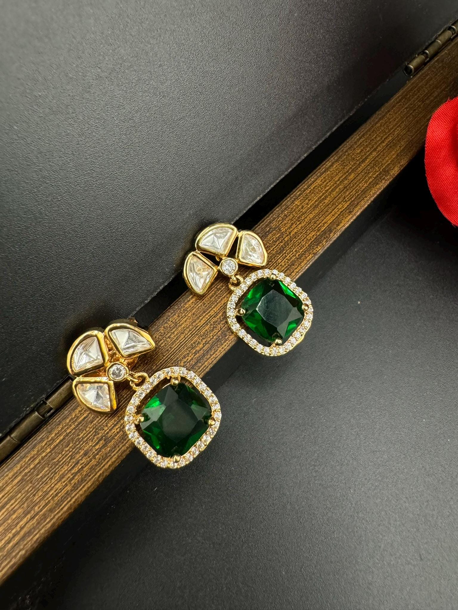 Premium High Quality Tyaani Kundan with Stones, CZ is Tyaani inspired designer Stud earring/Small earring/Lightweight Earring/Kids jewelry