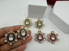 High Quality Premium uncut Kundan and CZ in channel setting is designer Big stud earrings/Big kundan CZ Stud earrings/statement stud
