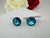 Premium High shine One Swarovski Crystal stone in Gold/Silver