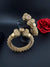 Amrapali inspired Designer Openable bangles in Matt Gold and ruby stones set of 2