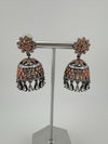 Premium Victorian Polish andRose Gold color Jhumka with Cubic Zirconia in unique setting