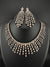 Unique Premium Victorian American Diamond, Cubic Zirconia Bridal Necklace with long earrings