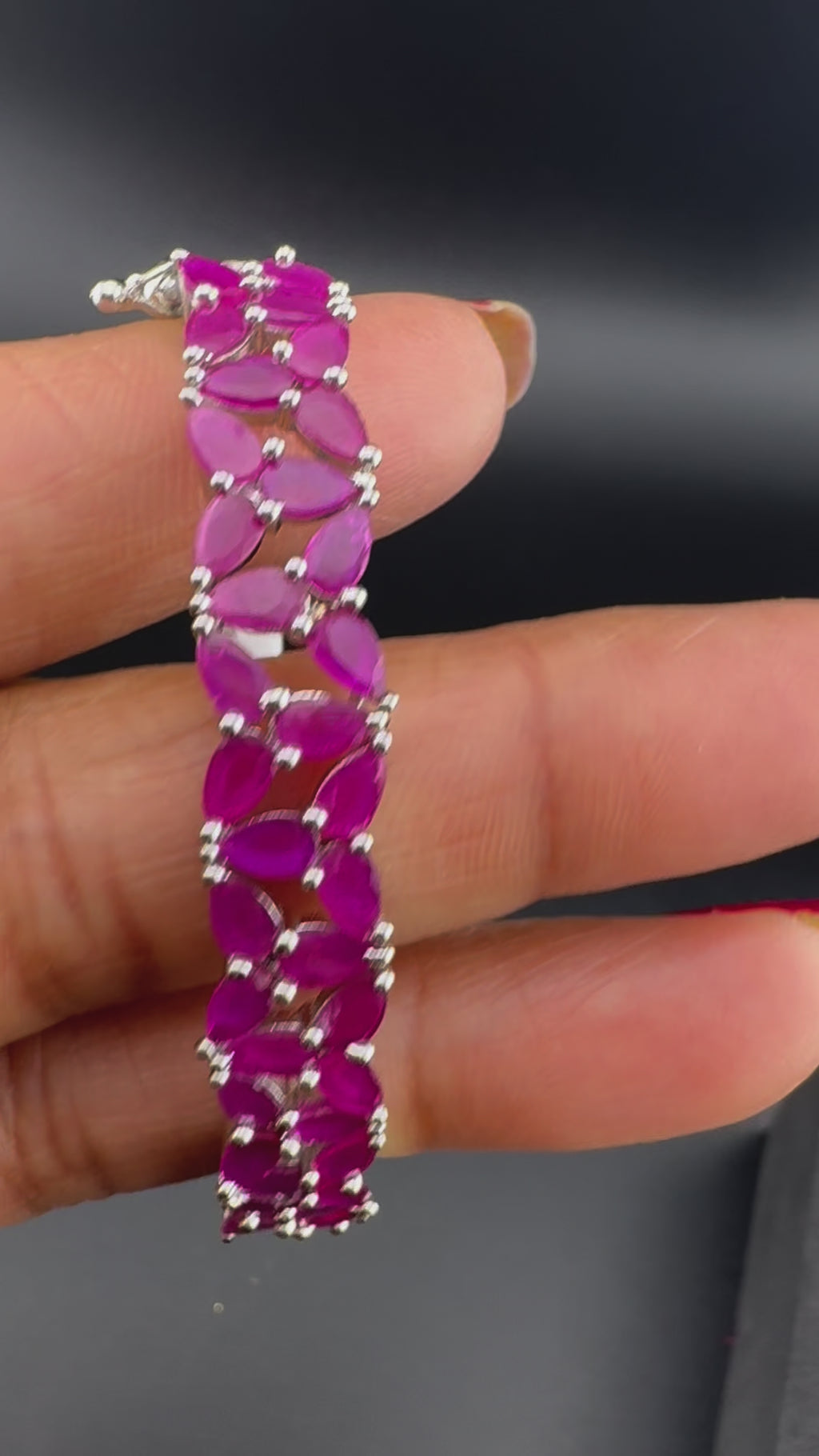 Openable Stone and Cubic Zirconia Bracelet Designer inspired Bracelet bangle Fits upto 2.6" wrist size